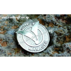 Collar Pin Silver Matt <br>2D Etching<br>CP/SM_01